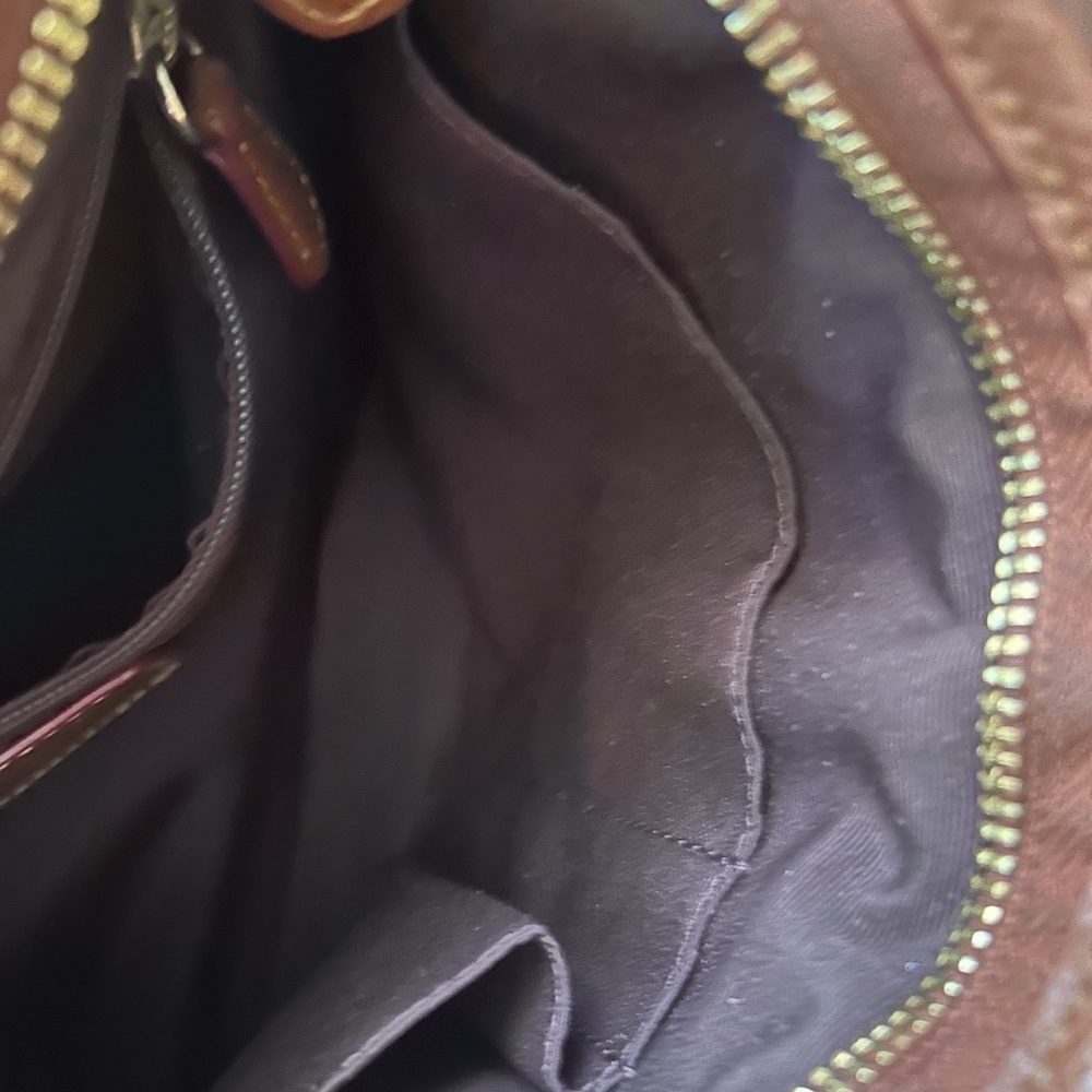 Coach Tan and Brown Signature Crossbody Bag - Picture 3 of 4
